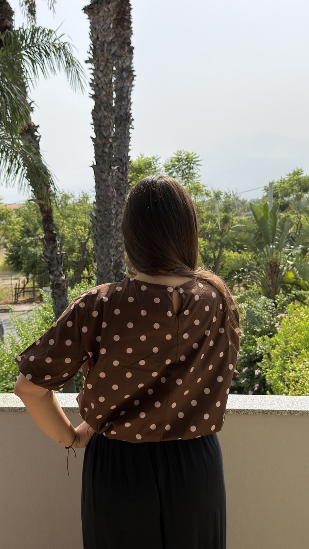 Bluzka Polka Brown