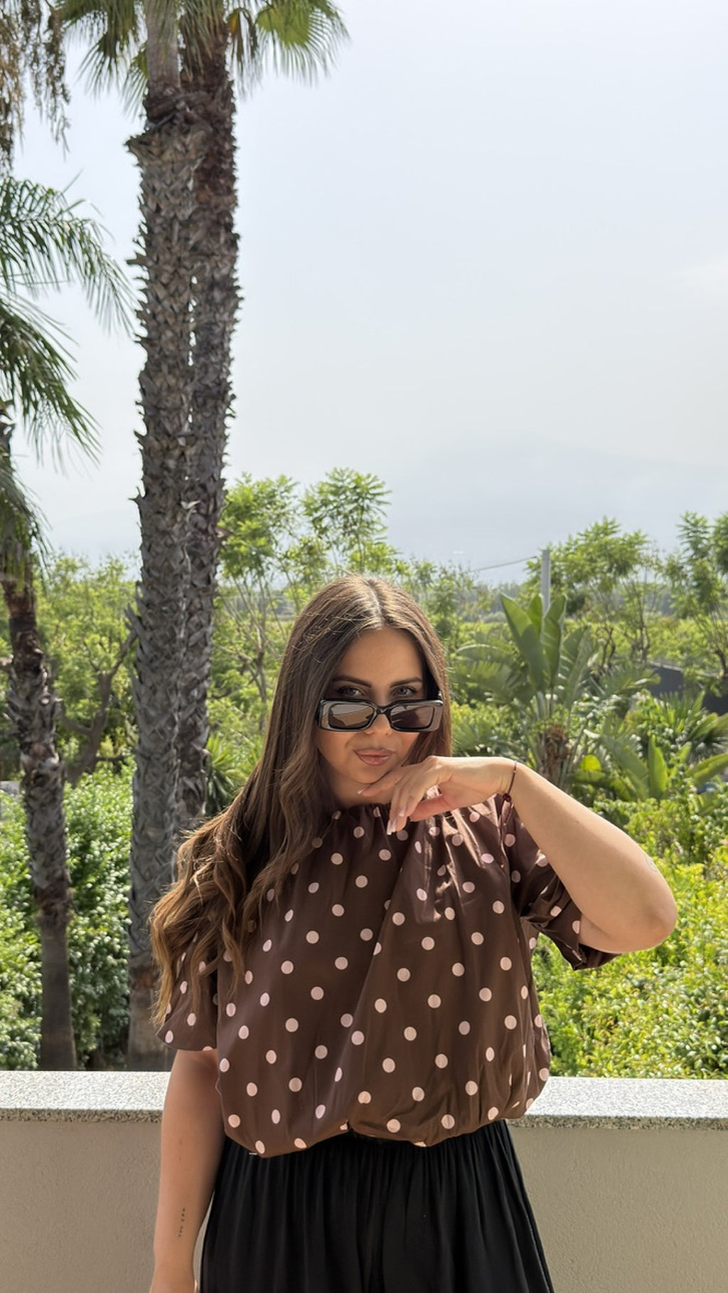 Bluzka Polka Brown