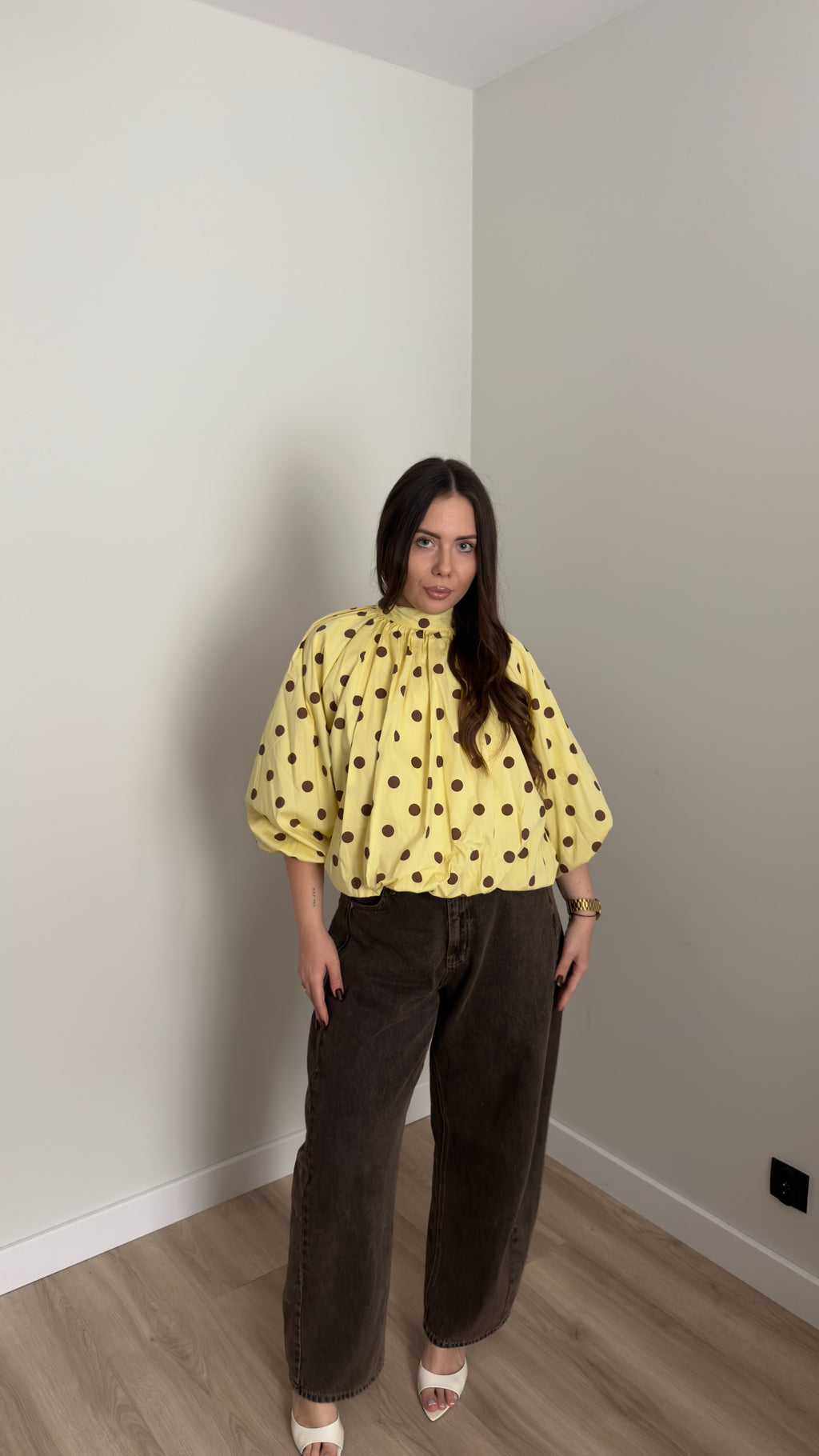 Koszula Mia Yellow Dots