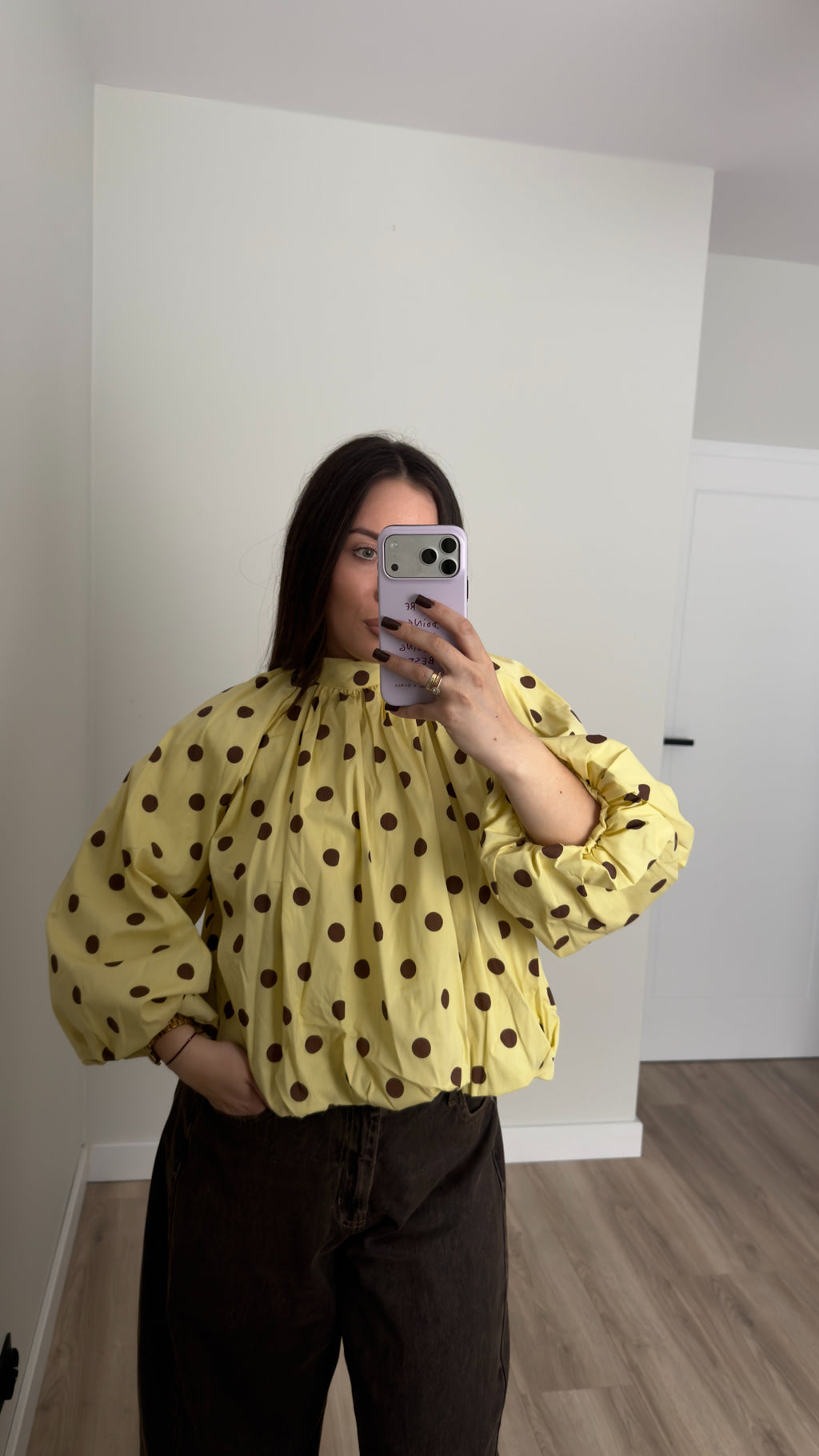 Koszula Mia Yellow Dots