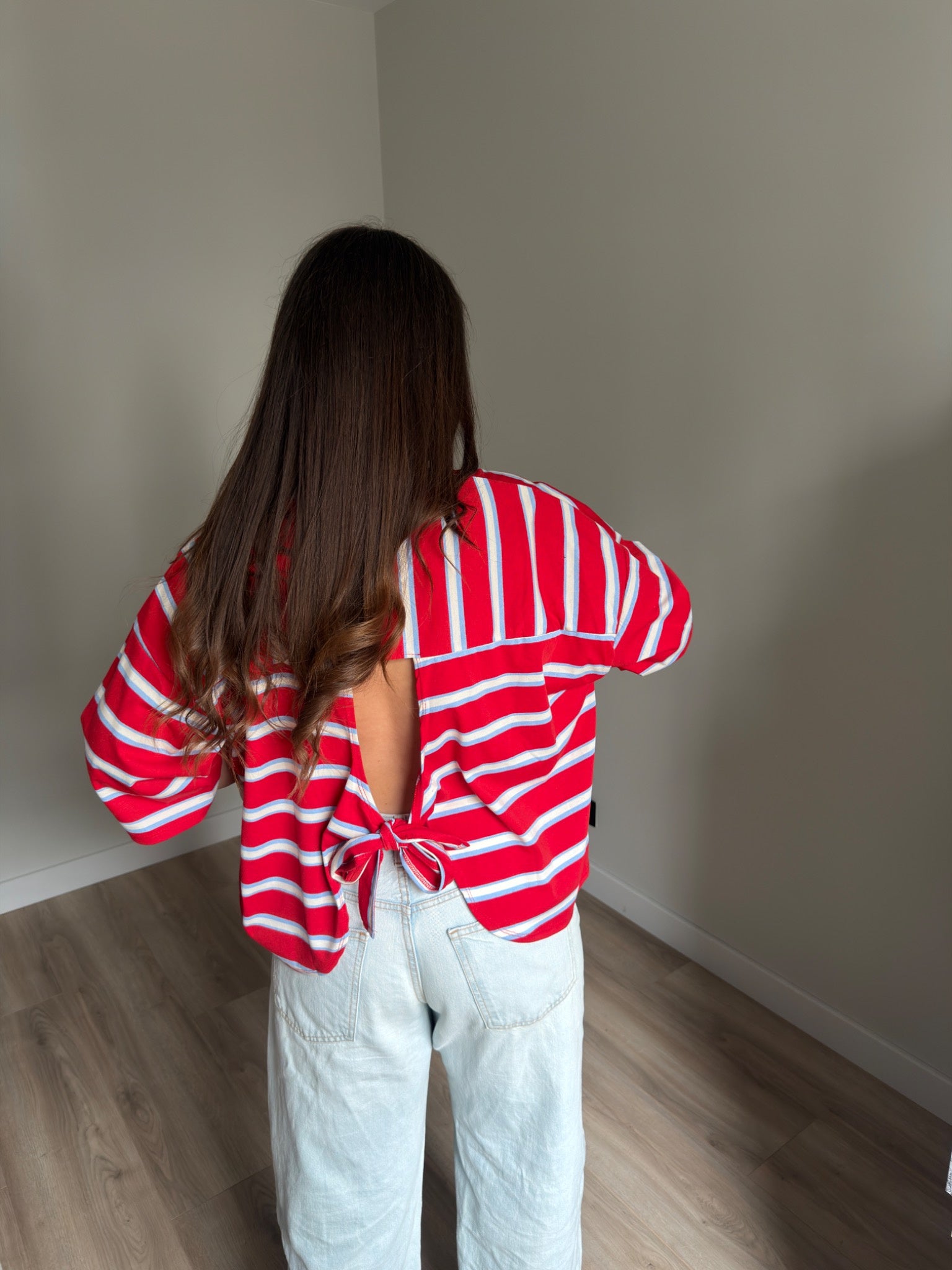 T-shirt Stripes Red
