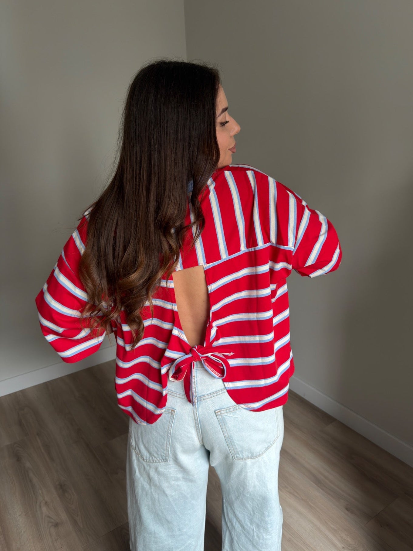 T-shirt Stripes Red
