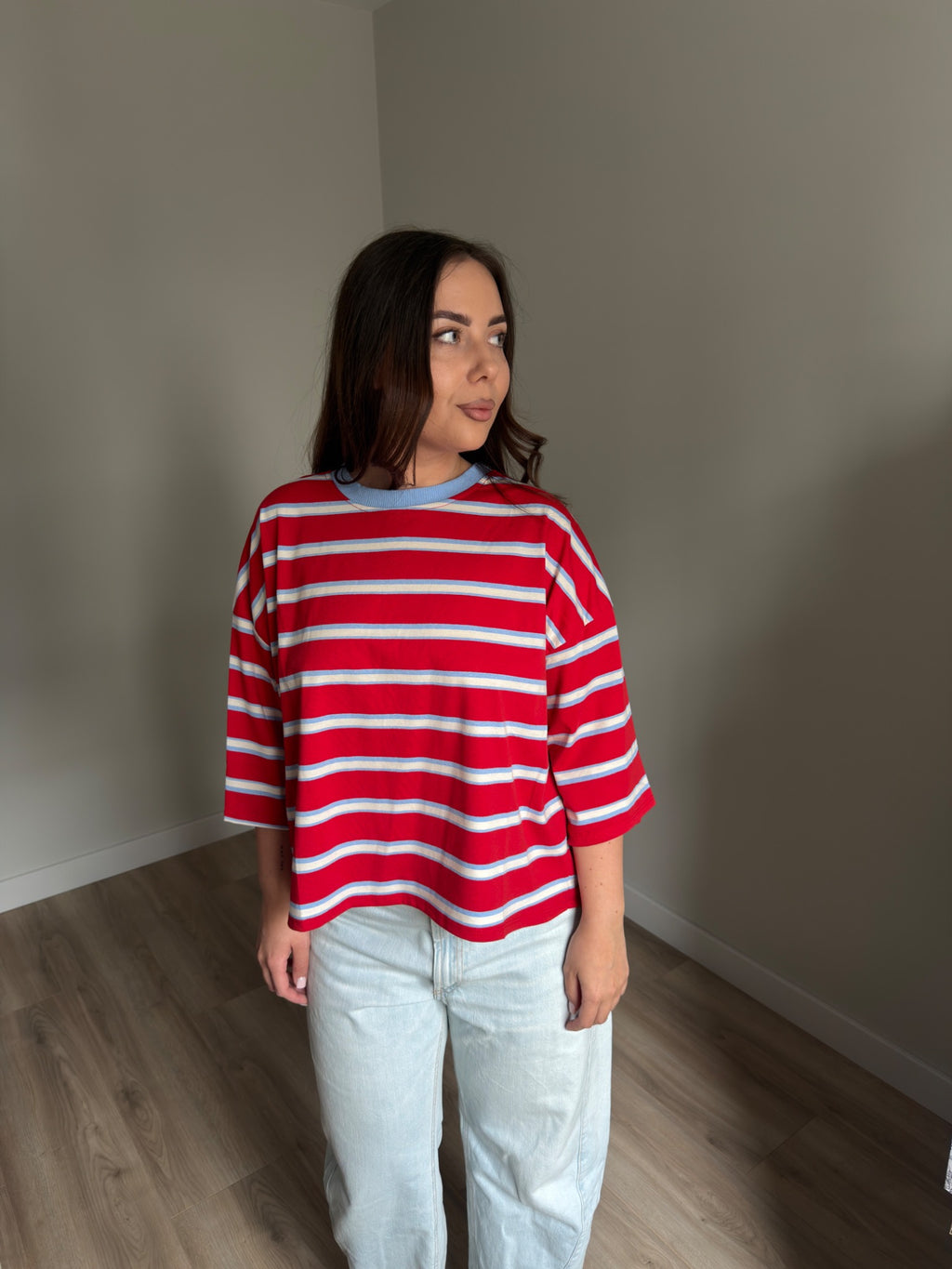 T-shirt Stripes Red