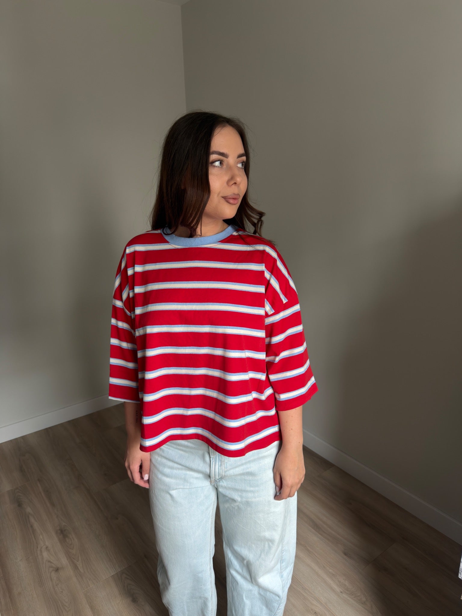 T-shirt Stripes Red