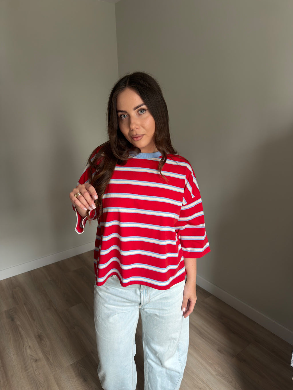 T-shirt Stripes Red