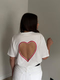T-shirt Heart White