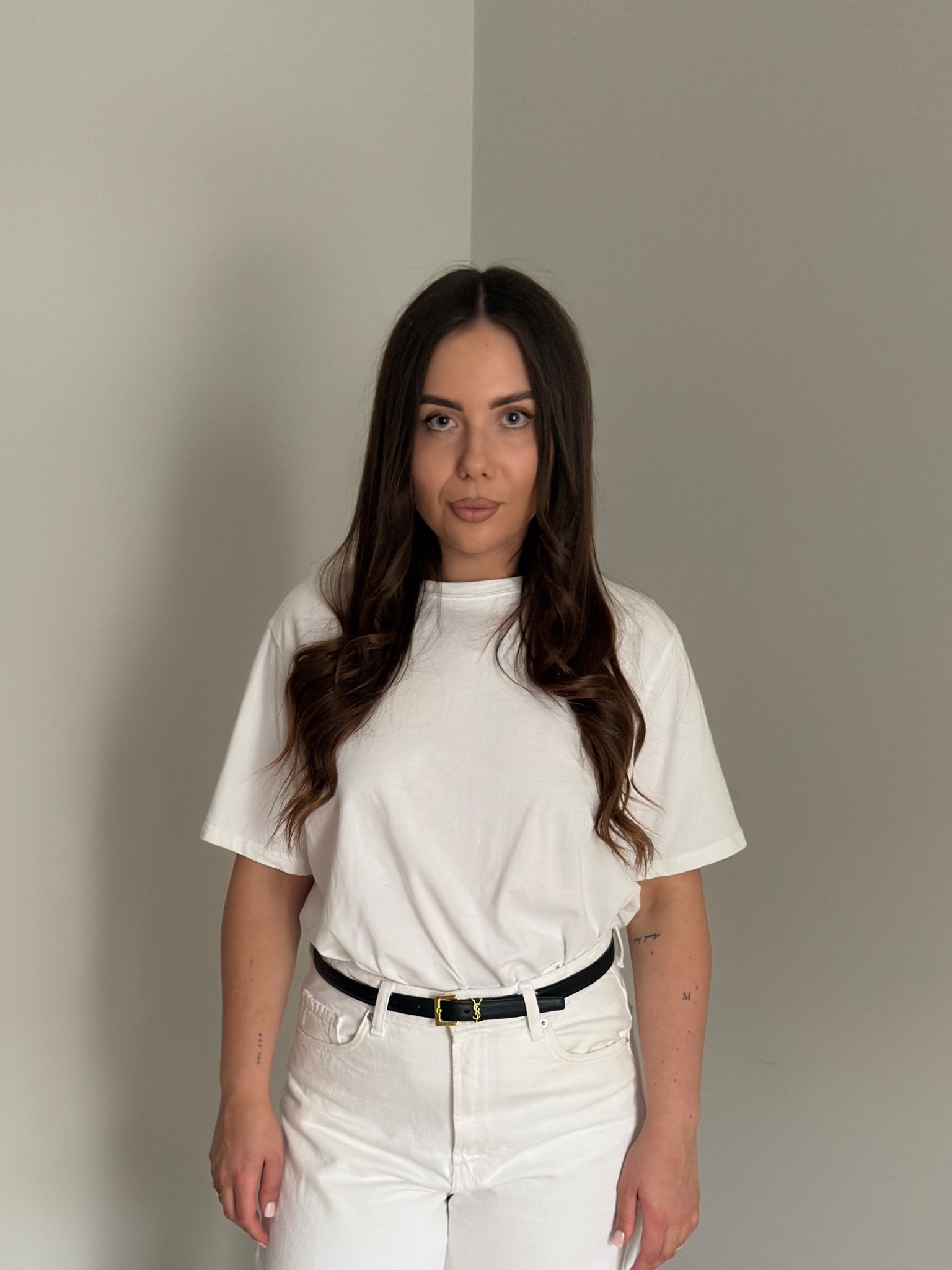 T-shirt Heart White