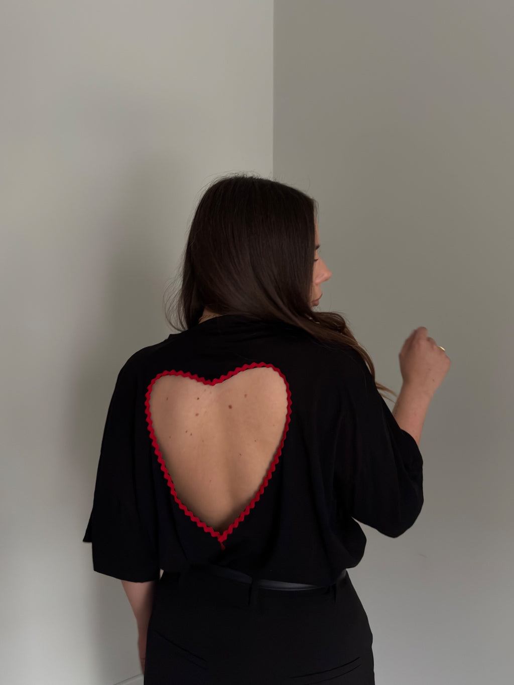 T-shirt Heart Black