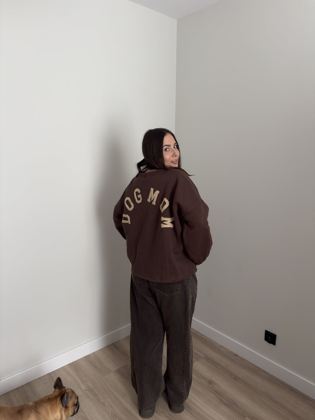 Bluza Dog Mom Chocolate